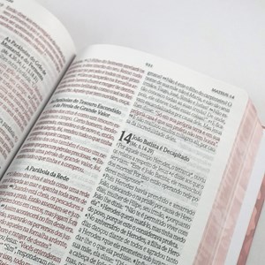 Bíblia da Mulher Vitoriosa | Letra Gigante | NVI | Capa Dura Floral Azul