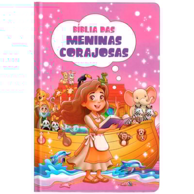 Bíblia das Meninas Corajosas | ARC | Capa Dura Lilás | Harpa Avivada e Corinhos