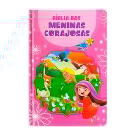 Bíblia das Meninas Corajosas | NVA | Full Color | C/ Harpa | Rosa