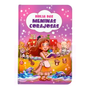 Bíblia das Meninas Corajosas | NVA | Full Color | Lilás