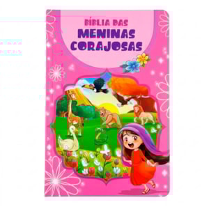 Bíblia das Meninas Corajosas | NVA | Full Color | Rosa