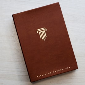 Segunda imagem do produto Bíblia de Estudo ACF | Letra Normal | Couro Soft Marrom