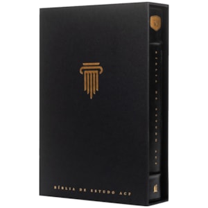 Bíblia de Estudo ACF | Letra Normal | Couro Soft Preta
