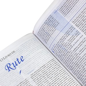 Bíblia de Estudo Almeida | Letra Normal | ARA | Capa Azul Nobre