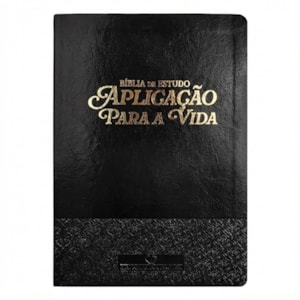 Bíblia de Estudo Aplicação Para Vida | ARC | Full Color | Capa PU Luxo Preta
