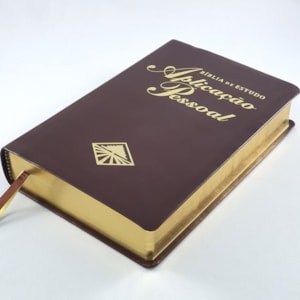 Segunda imagem do produto Bíblia de Estudo Aplicação Pessoal Média | Letra Normal ARC | Marrom