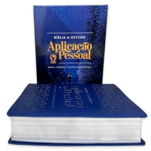 Bíblia de Estudo Aplicação Pessoal | NVT | Letra Grande | Luxo Azul