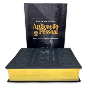 Segunda imagem do produto Bíblia de Estudo Aplicação Pessoal | NVT | Letra Grande | Luxo Preta