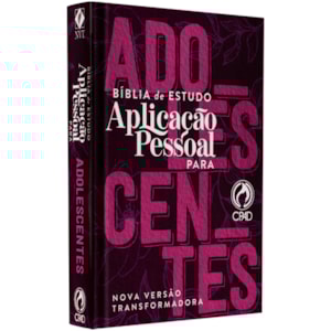 Bíblia de Estudo Aplicação Pessoal para Adolescentes | NVT | Média Rosa | Capa Dura