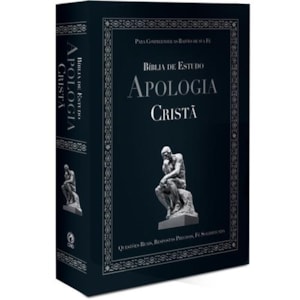 Bíblia de Estudo - Apologia Cristã | Letra Normal ARC | Capa Dura Preta