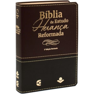 Bíblia de Estudo | ARA | Herança Reformada | Preta e Vinho