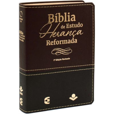 Bíblia de Estudo | ARA | Herança Reformada | Preta e Vinho