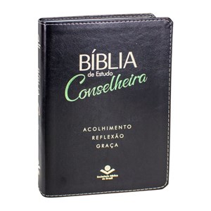 Bíblia de estudo Conselheira | NAA | Luxo Verde e Preta