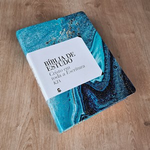 Bíblia de Estudo Cristo em Toda a Escritura | KJA | Azul