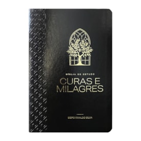Bíblia de Estudo Cura e Milagres | KJA | Capa Luxo Nobre Preta