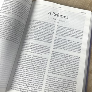 Bíblia de Estudo da Fé Reformada 2° Edição | ARA | Capa Luxo Marrom com Estojo