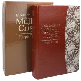 Segunda imagem do produto Bíblia de Estudo da Mulher Cristã com Harpa | Letra Normal | ARC | Marrom