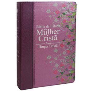 Bíblia de Estudo da Mulher Cristã com Harpa | Letra Normal | ARC | Médio| Rosa