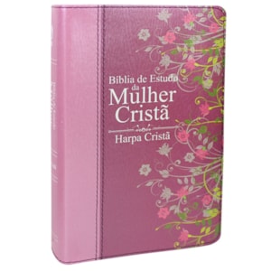 Bíblia de Estudo da Mulher Cristã com Harpa | Letra Normal | ARC | Pink