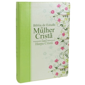 Bíblia de Estudo da Mulher Cristã com Harpa | Letra Normal | ARC | Verde