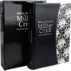 Segunda imagem do produto Bíblia de Estudo da Mulher Cristã | Letra Grande | ARC | Couro Preta