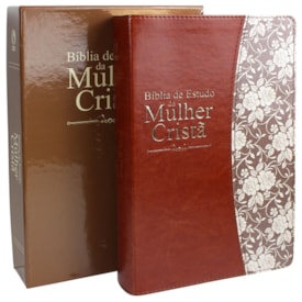 Segunda imagem do produto Bíblia de Estudo da Mulher Cristã | Letra Normal | ARC | Couro Marrom