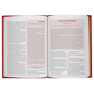 Bíblia de Estudo da Mulher | NVT | Capa Rosa