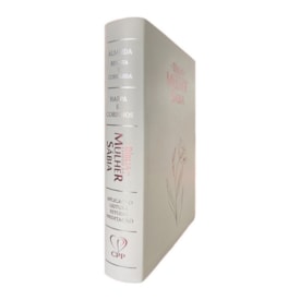 Segunda imagem do produto Bíblia de Estudo da Mulher Sábia | ARC | Harpa Avivada | Capa Luxo Magnólia Branca