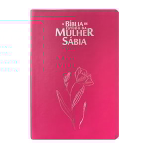 Bíblia de Estudo da Mulher Sábia | ARC | Harpa Avivada | Capa Magnólia Pink