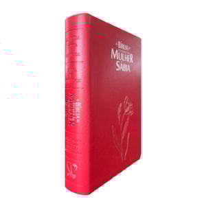 Segunda imagem do produto Bíblia de Estudo da Mulher Sábia | ARC | Harpa Avivada | Capa Magnólia Vermelha