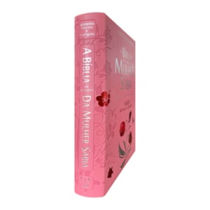 Segunda imagem do produto Bíblia de Estudo da Mulher Sábia | ARC | Harpa Avivada | Capa Rosas Rosa