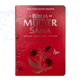 Bíblia de Estudo da Mulher Sábia | ARC | Harpa Avivada | Capa Rosas Vermelha