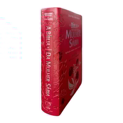 Segunda imagem do produto Bíblia de Estudo da Mulher Sábia | ARC | Harpa Avivada | Capa Rosas Vermelha