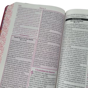 Bíblia de Estudo da Mulher Sábia | ARC | Letra Grande | Capa Luxo Ramalhete Bordo