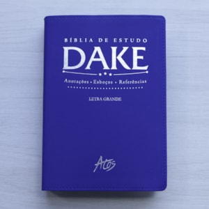 Segunda imagem do produto Bíblia de Estudo Dake | Capa Luxo | ACC | Letra Grande | Azul
