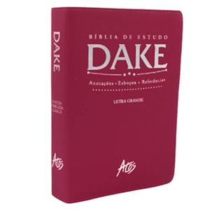 Bíblia de Estudo Dake | Capa Luxo | ACC | Letra Grande | Pink