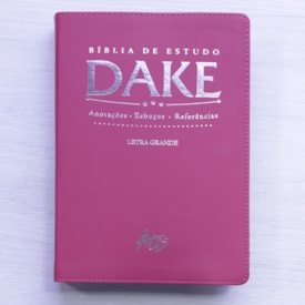 Segunda imagem do produto Bíblia de Estudo Dake | Capa Luxo | ACC | Letra Grande | Pink