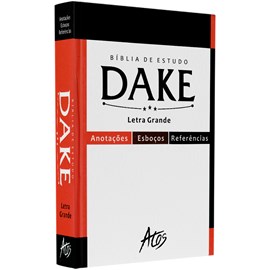 Bìblia de Estudo Dake| Letra grande | Capa Dura Branca