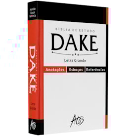 Bíblia de Estudo Dake | Letra grande | Capa Dura Branca