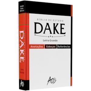 Bíblia de Estudo Dake | Letra grande | Capa Dura Branca