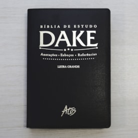 Segunda imagem do produto Bíblia de Estudo Dake | Letra Grande | Capa Luxo Preta