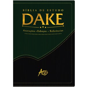 Bíblia de Estudo Dake - Verde e Preta