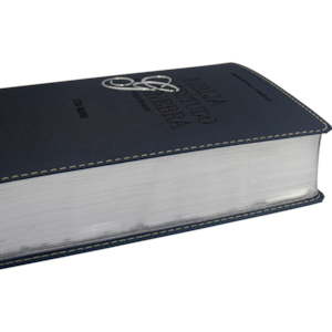 Segunda imagem do produto Bíblia de Estudo de Genebra | Letra Grande | ARA | Capa Luxo Azul Escuro