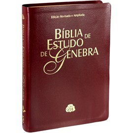 Bíblia de Estudo de Genebra | Letra Normal | ARA | Capa Vinho Nobre Luxo