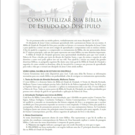 Segunda imagem do produto Bíblia de Estudo do Discípulo | JFA | Letra Média | Capa Luxo Feminina