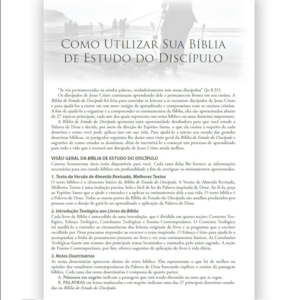 Segunda imagem do produto Bíblia de Estudo do Discípulo | JFA | Letra Média | Capa Luxo Feminina