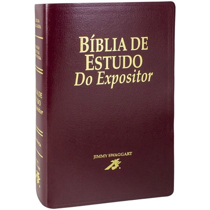 Bíblia de Estudo do Expositor | Letra Normal | NTVE | Capa Couro Vinho