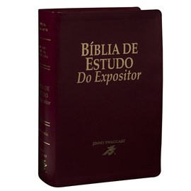 Bíblia de Estudo do Expositor | Letra Normal | NTVE | Capa Couro Vinho