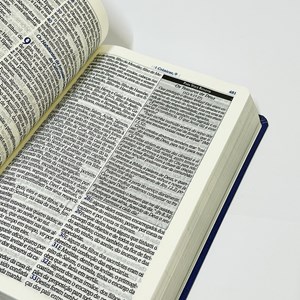 Bíblia de Estudo do Homem Sábio | ARC | Letra Gigante | C/ Harpa e Corinhos | Capa Luxo Azul e Preto