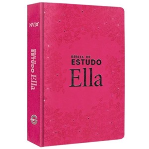Bíblia de Estudo Ella | NVI | Capa Especial Rosa
